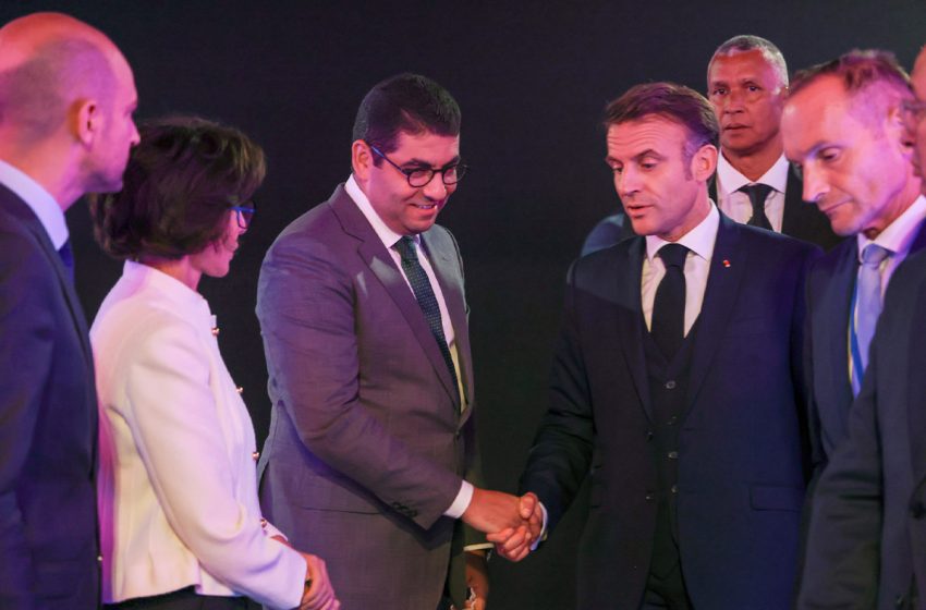 French President Meets Young Moroccan Video Games